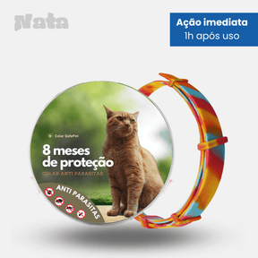 Colar SafePet - Anti Pulgas e Carrapatos [8 Meses de Proteção]